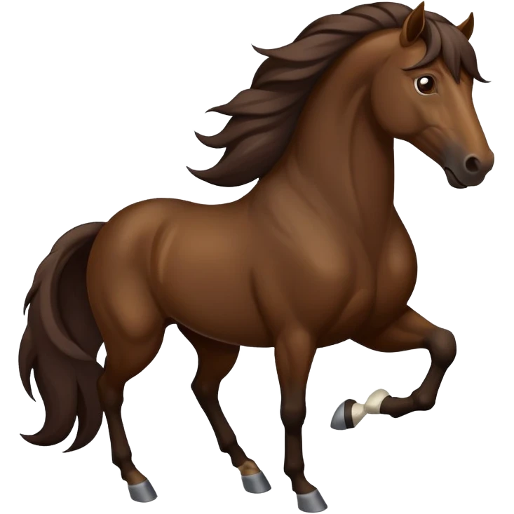 Dark brown horse emoji