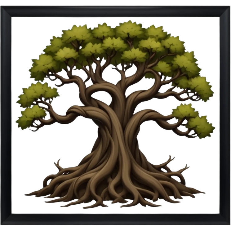 dark old deep tangled trees  emoji