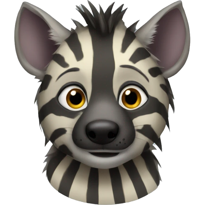 Striped hyaena emoji