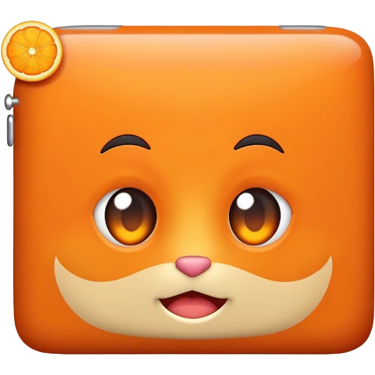 Orange iPad emoji