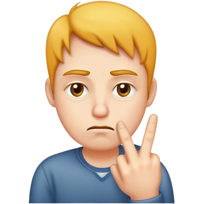the weary face with middle finger emoji