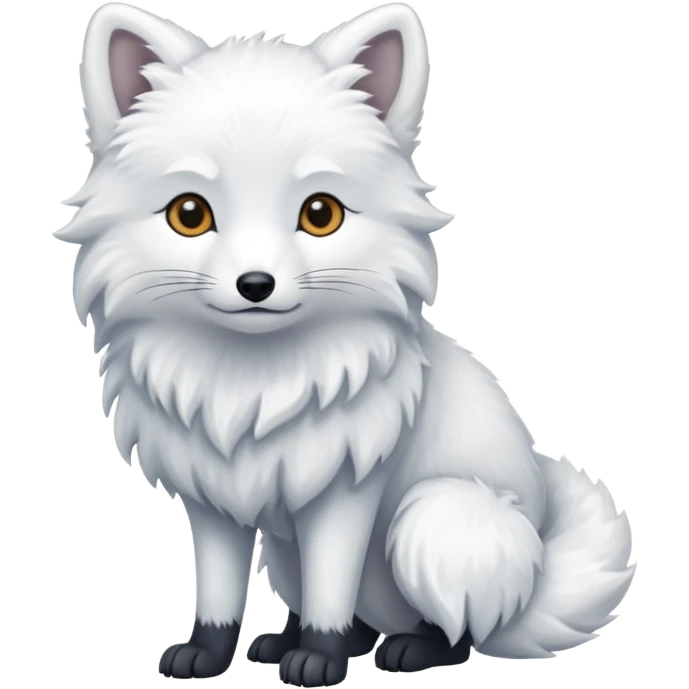 polar full body Arctic fox emoji