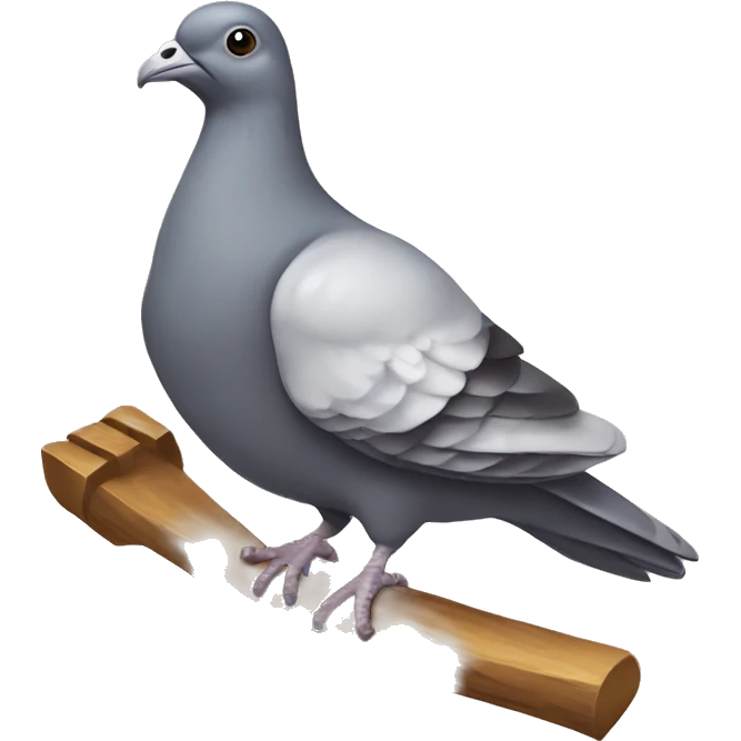 religious pigeon with cross emoji