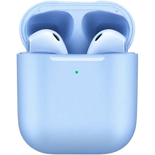 Airpods in blue emoji