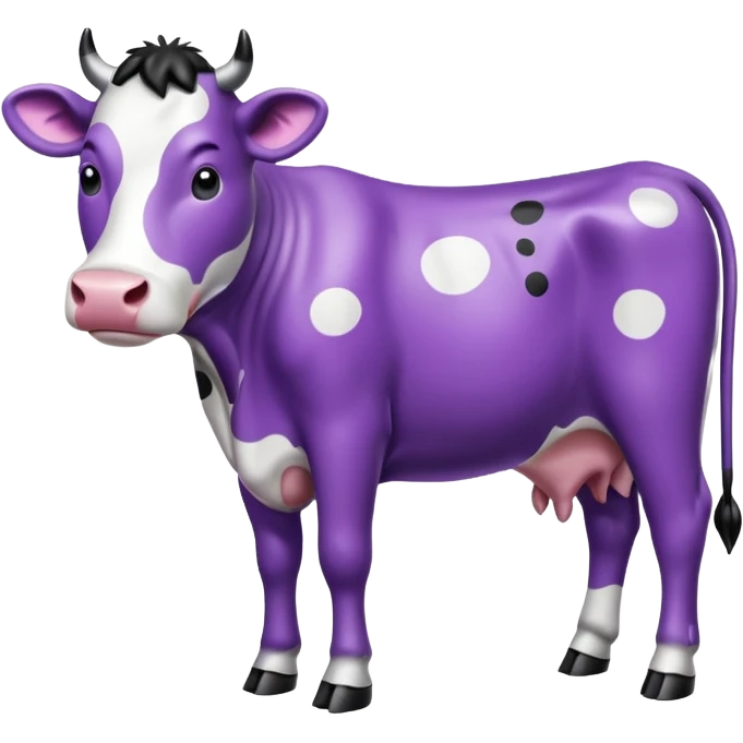 purple cow emoji