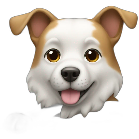 Dog driving car emoji