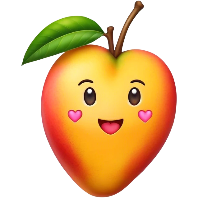 mango with love emoji