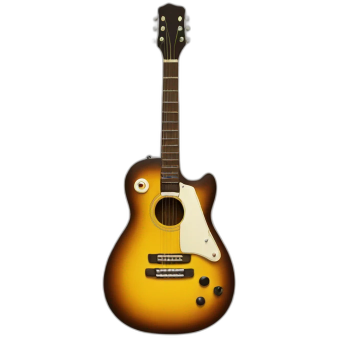 guitar flying emoji