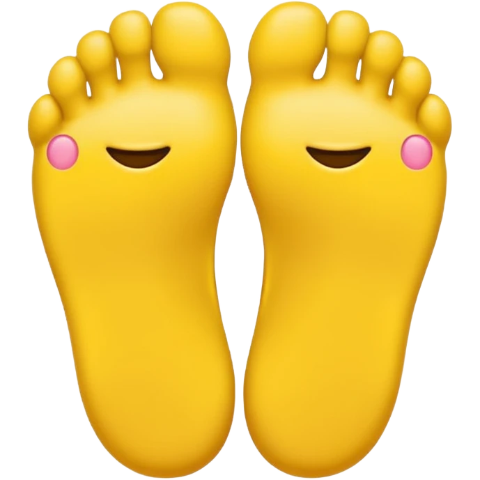 Toes crossed yellow emoji emoji