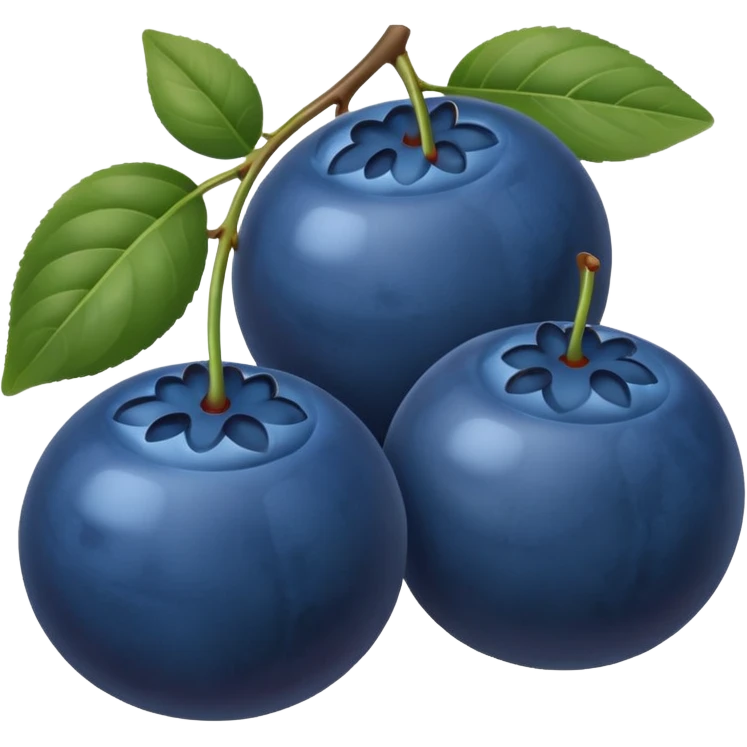 two blueberries emoji