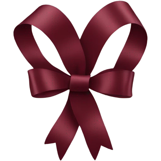 burgundy 🎀 emoji
