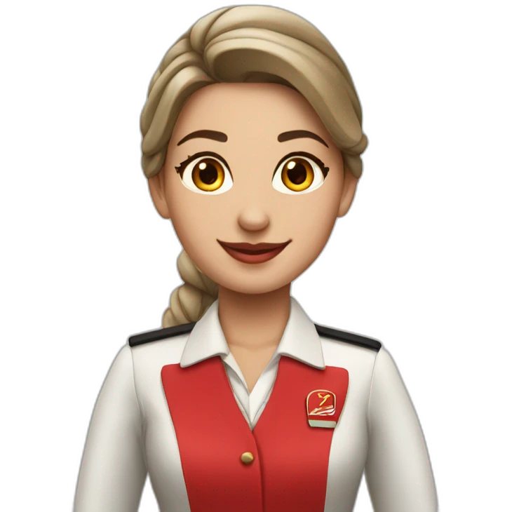 Emirates cabin crew emoji