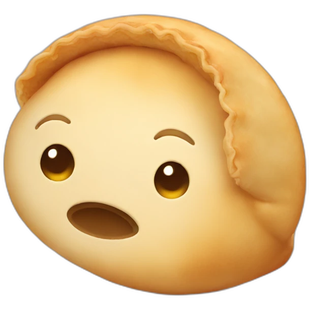 shy face empanada emoji