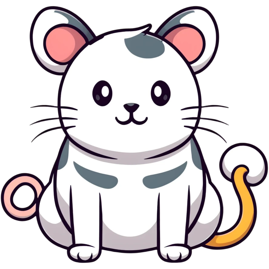 mouse with cat head emoji