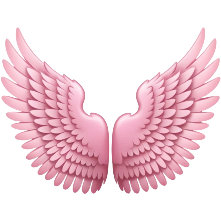 pink angel wings cute emoji