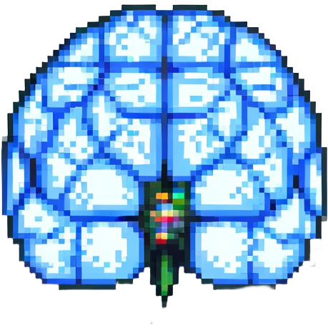 brain pixel art emoji