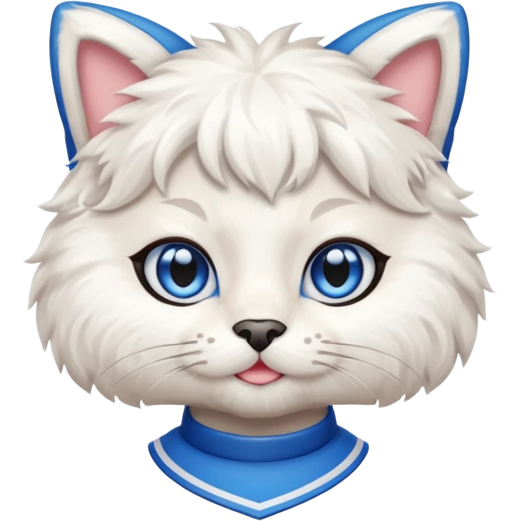 cheerleader cat with pom pom emoji