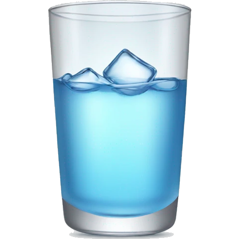 Glass of water emoji