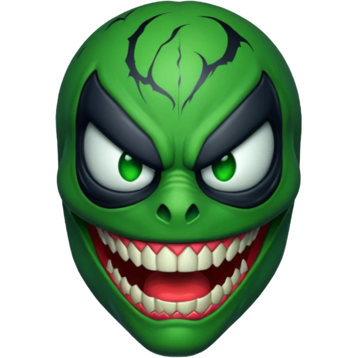 Venom face from a gba game and remove the teeth emoji
