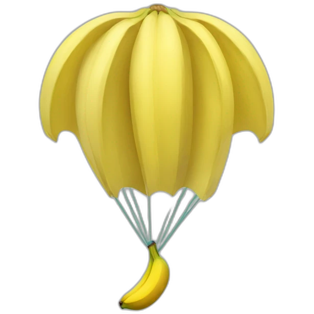banana parachute emoji