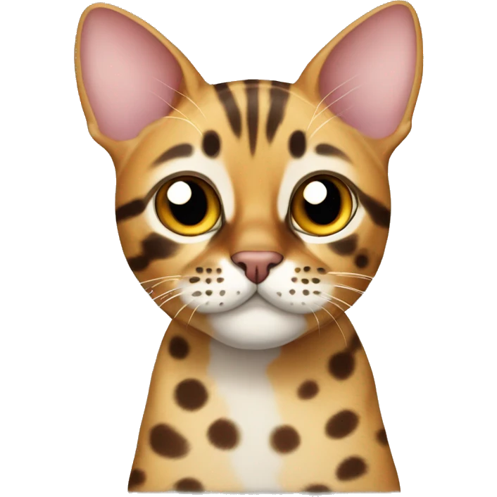 Bengal cat with lots of spots  emoji