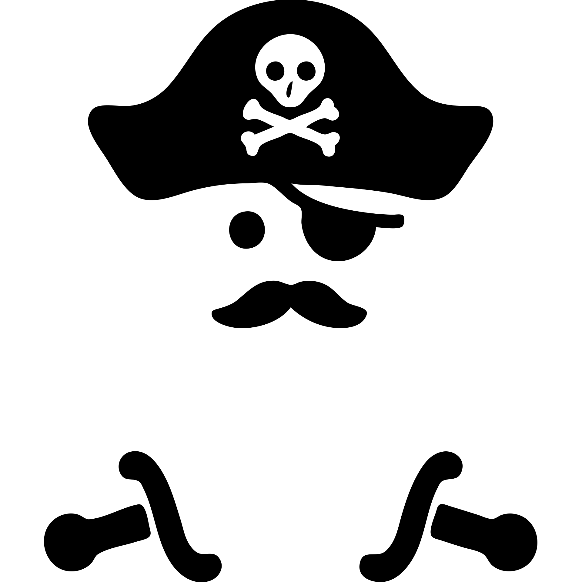 Change the swords and the pirate head to green. Ensure the background behind the swords and the head is pure white and hollow, with no black fill or shadow. Keep the hat black with the small skull-and-crossbones symbol. Maintain the clean, bold icon style. emoji