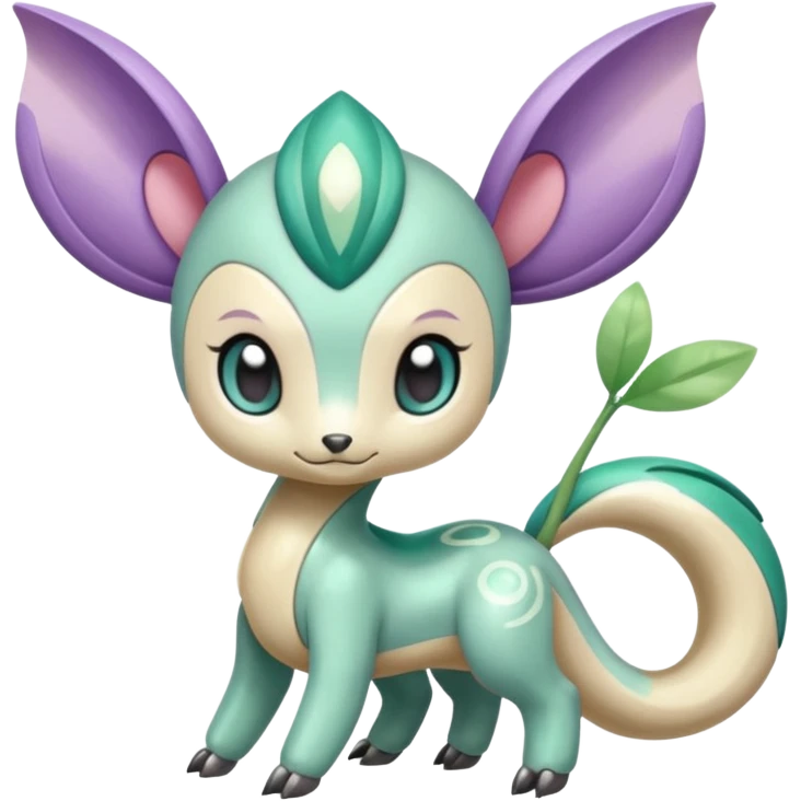 Colorful Smooth Soft Silky Cute Adorable Kawaii Glossy Oriental Stylish Exotic Meloetta-Palkia-Virizion-Stitch-Fakémon-creature-hybrid emoji