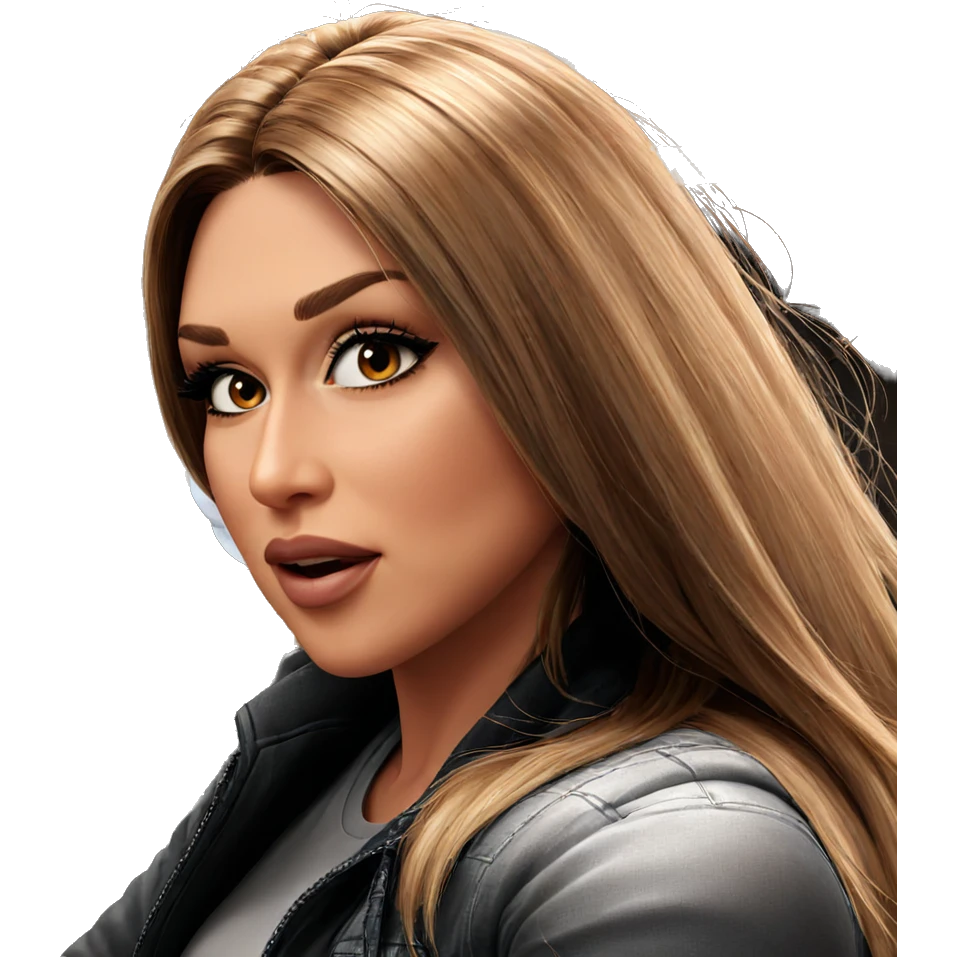 realistic portrait of girl emoji