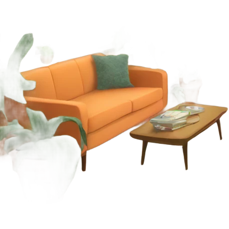 Funky and cozy New York City apartment with plants emoji