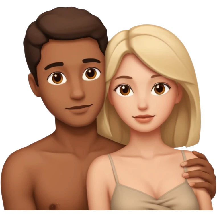 زن مرد لخت عاشق emoji