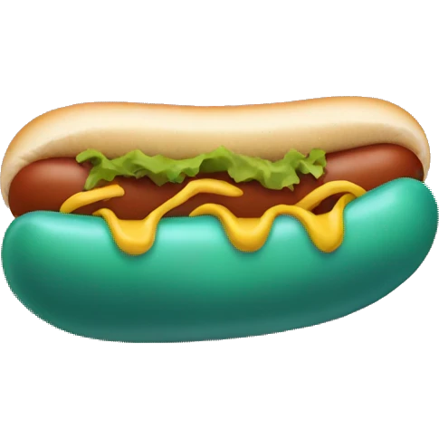 Hot dog alien emoji