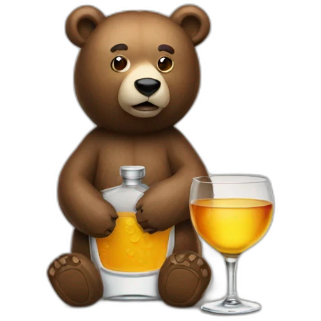 vodka bear emoji