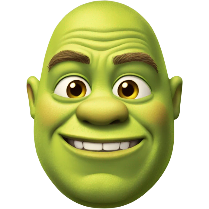 shrek smirking emoji