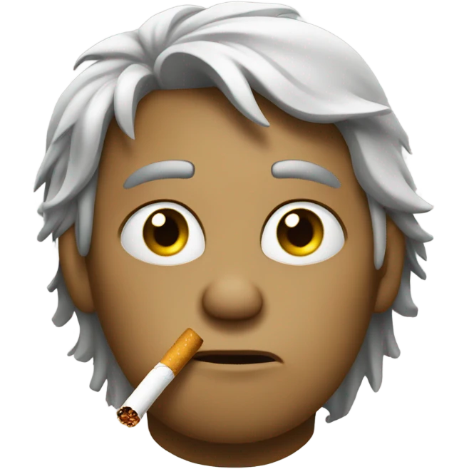 Loser smoking cigarette emoji