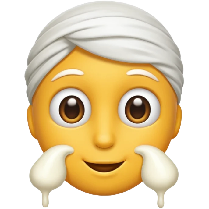 Faccia e panna emoji