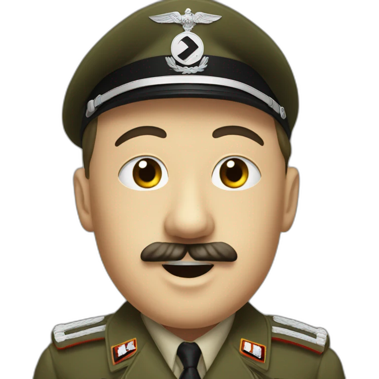 Hitler fait un signe avec des soldats emoji
