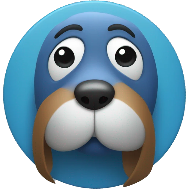 Blue tick in middle of circle  emoji