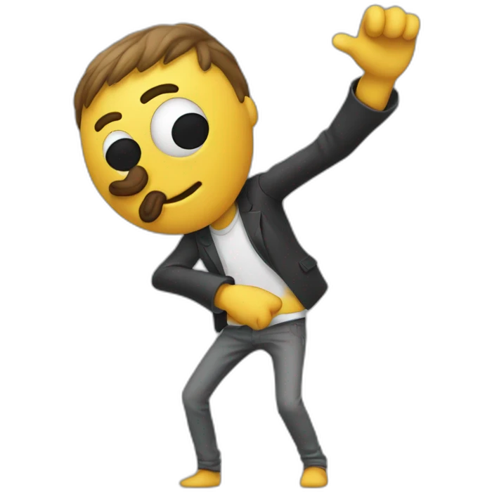 Hommer qui fait un dab emoji