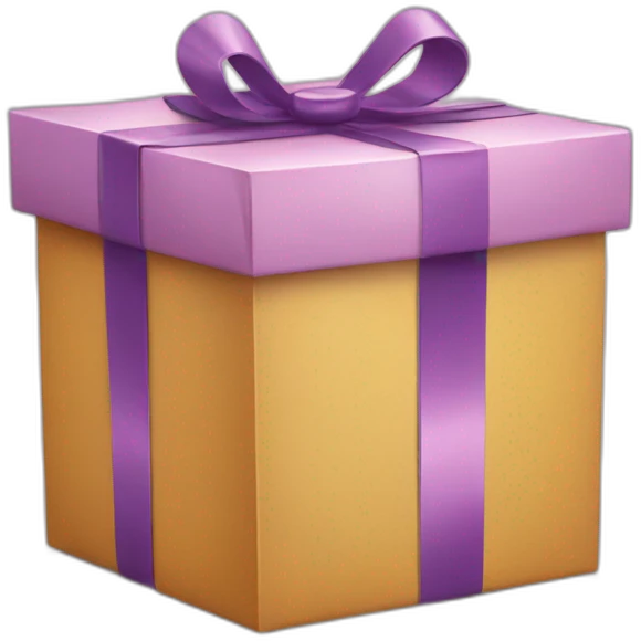 gift box with smile emoji