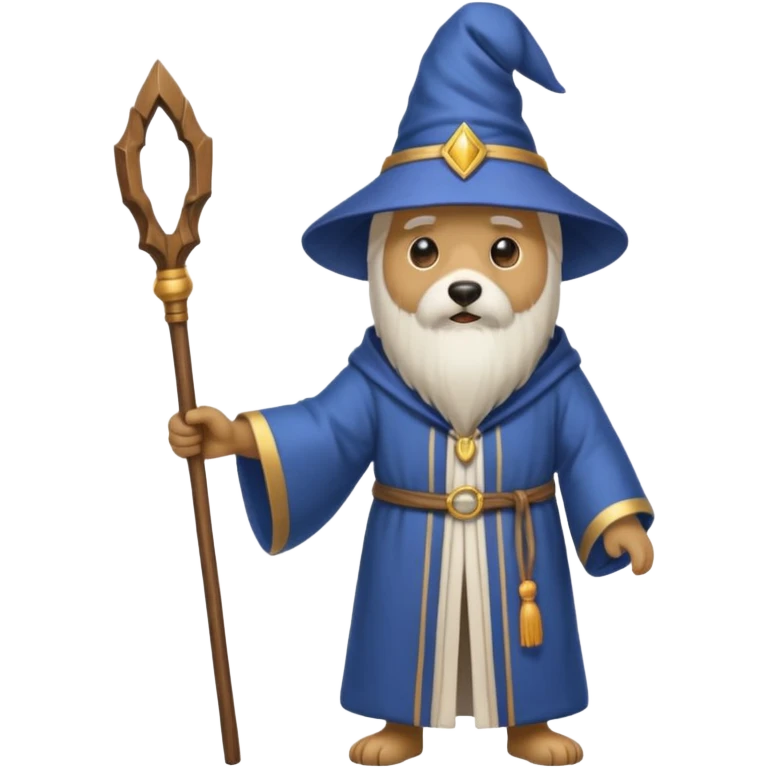 Dog wizard emoji