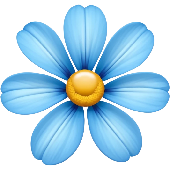 light blue flower emoji