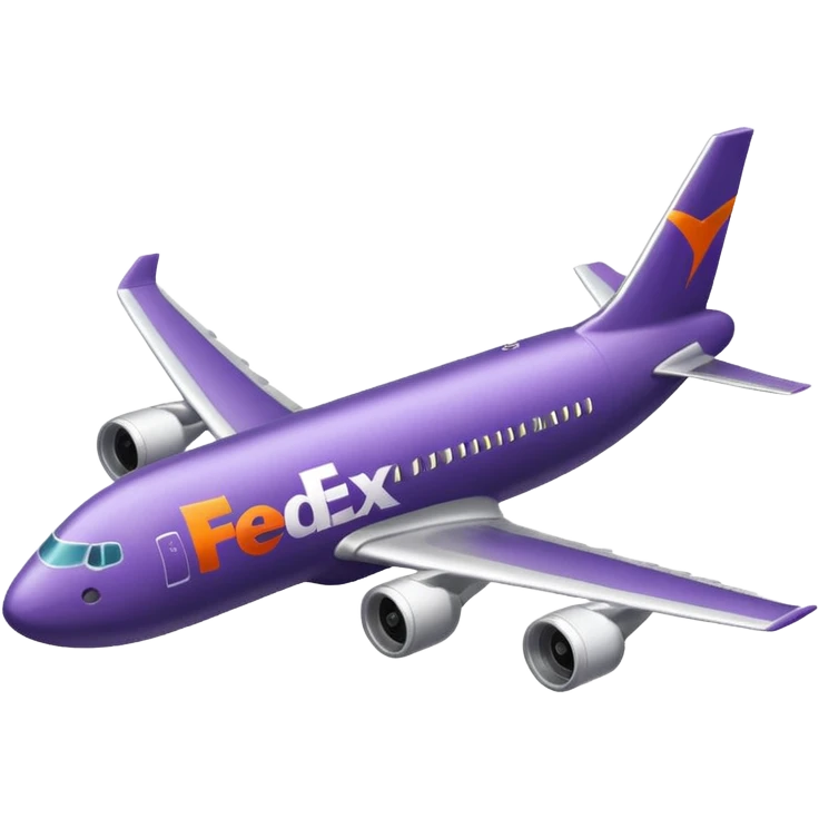 FedEx airplane emoji
