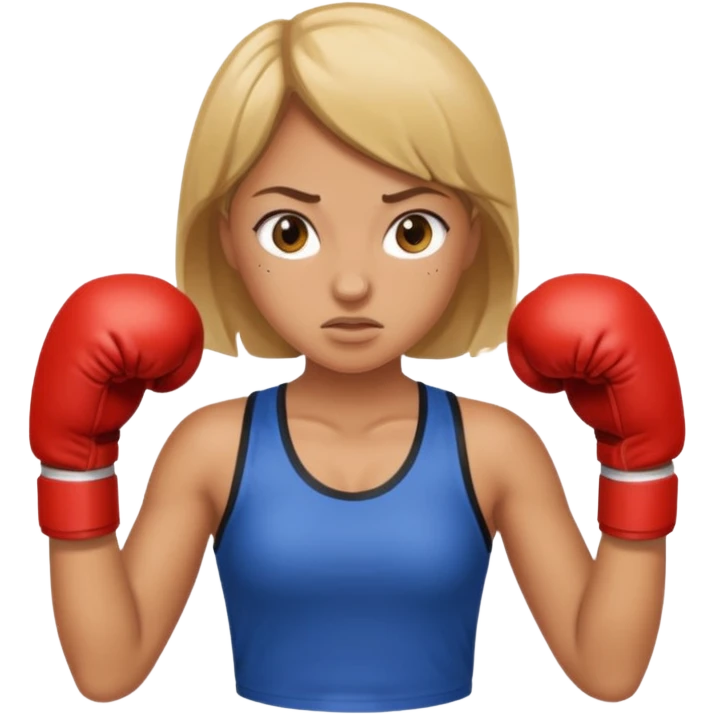 girl boxing with shirt on  emoji