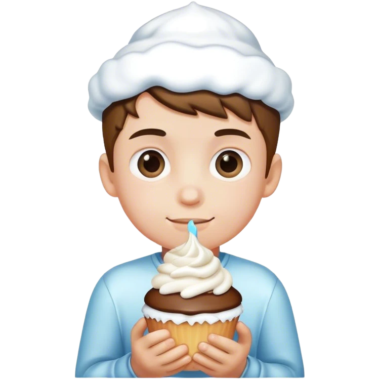 boy with frosting  emoji