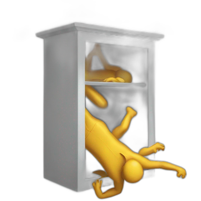 Falling cupboard emoji