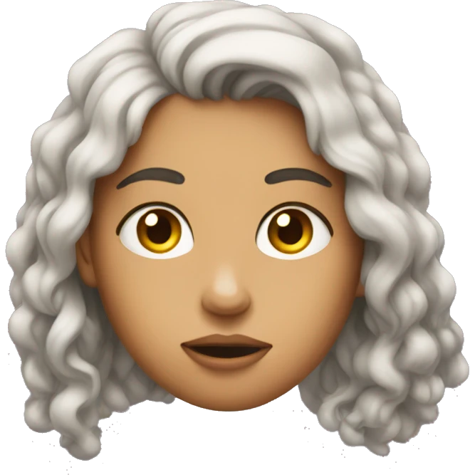 Mind blown girl emoji