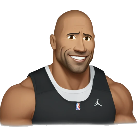Dwyane the rock emoji
