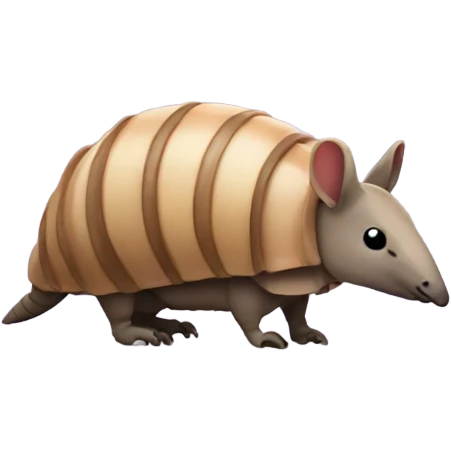 Armadillo from side emoji
