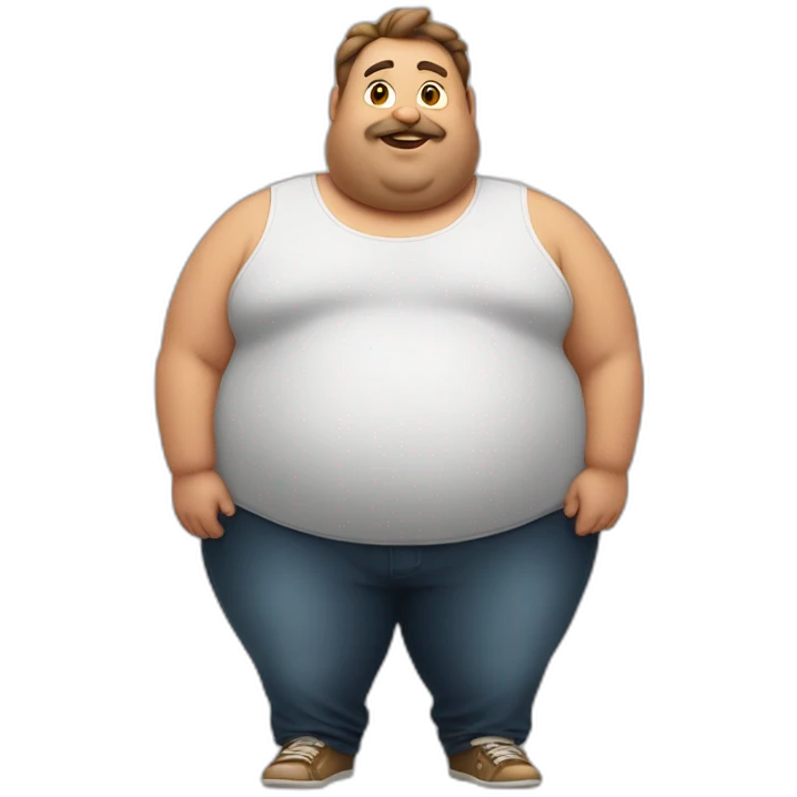 fat guy emoji
