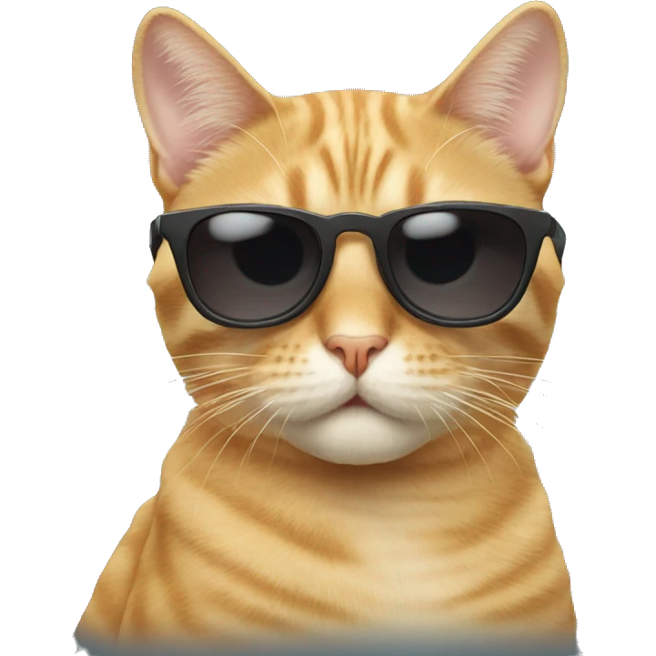 Cat with sunglasses emoji